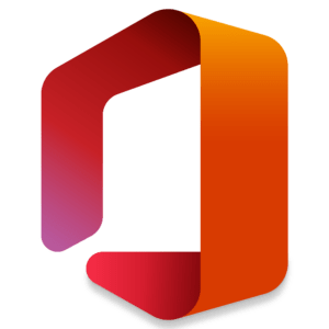 Logo stylisé rouge et orange en dégradé, d'une suite bureautique populaire.