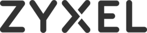 Logo Zyxel, lettres majuscules noires, fond transparent.