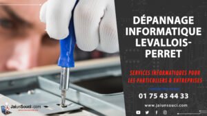 Dépannage informatique et contact à Levallois-Perret, services pour particuliers et entreprises.