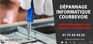 Dépannage informatique à Courbevoie, services pour particuliers et entreprises, contact info.