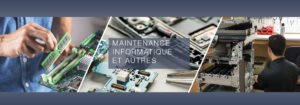 Personne effectuant la maintenance informatique sur des composants électroniques au bureau.