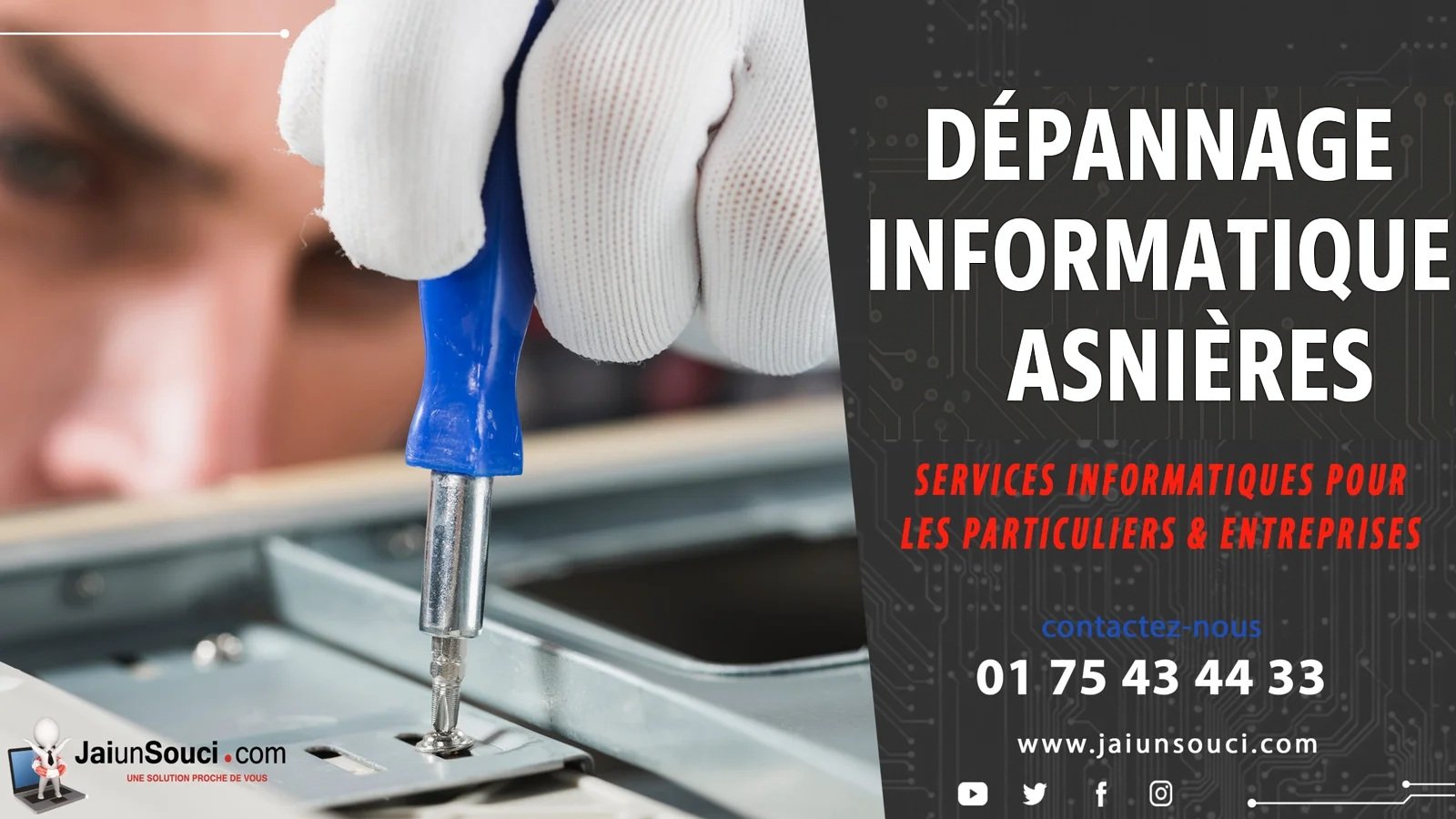 d'assistance informatique à Asniere