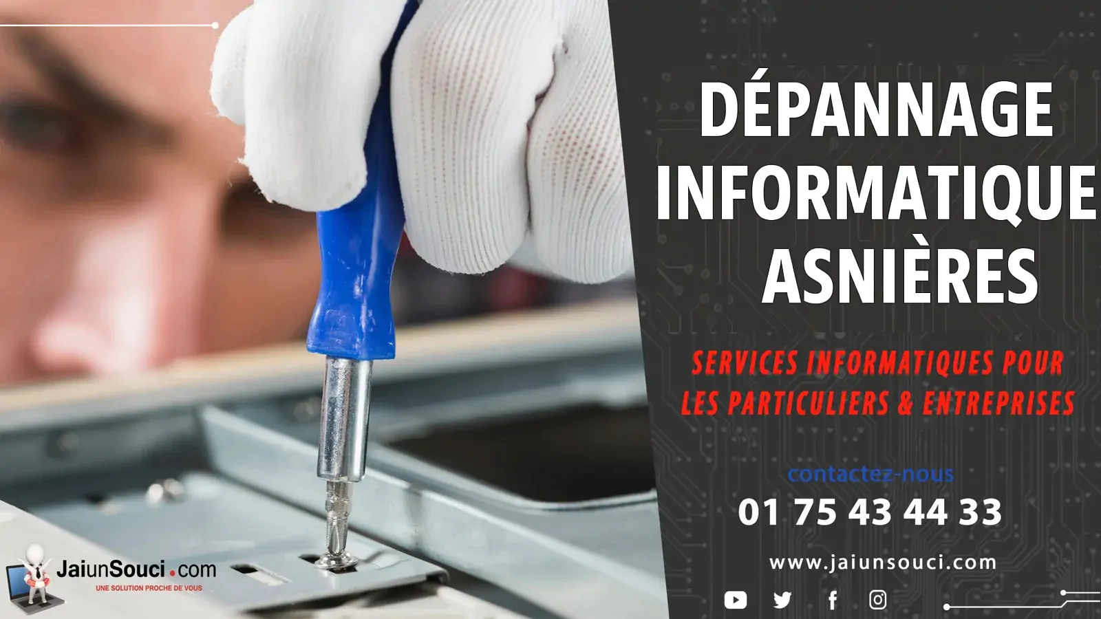 d'assistance informatique à Asniere