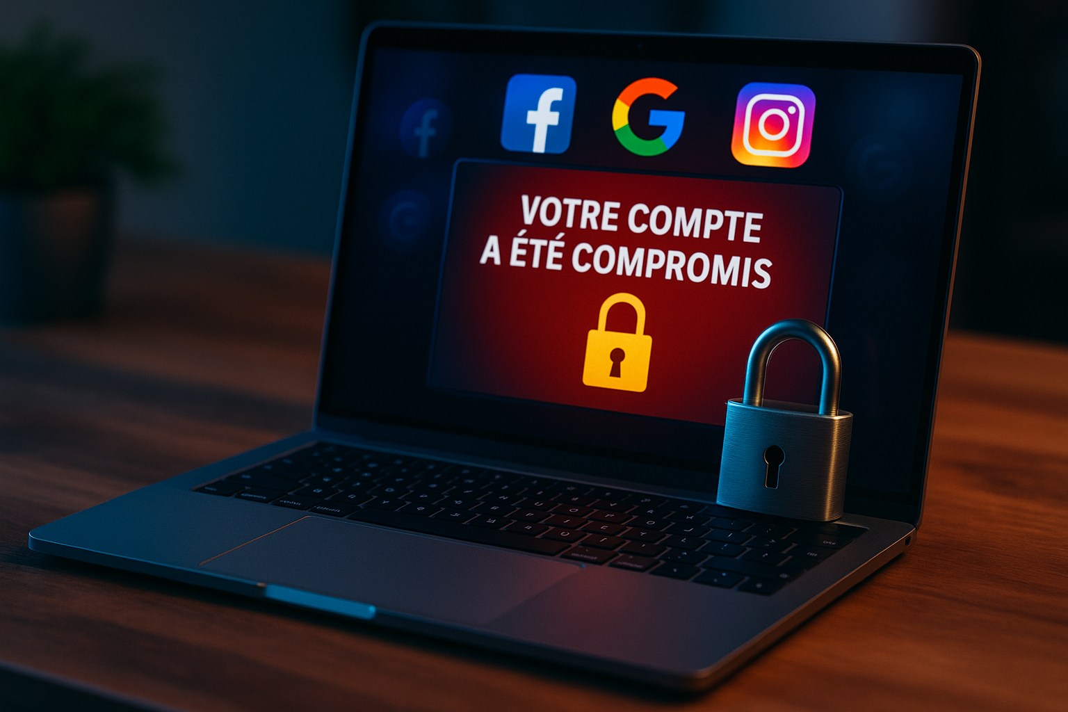 Dans ce tutoriel, nous allons voir ensemble quoi faire immédiatement si votre compte a été piraté. Que ce soit sur Facebook, Google ou Instagram, il est crucial d’agir vite pour : Sécuriser votre accès (changer votre mot de passe, vérifier l’adresse mail associée). Vérifier les appareils connectés et déconnecter les intrus. Activer la double authentification (2FA) pour renforcer la sécurité. Contacter le support officiel afin de récupérer votre compte. Prévenir les futures attaques avec de bonnes pratiques.